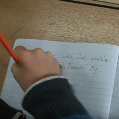 child-writing