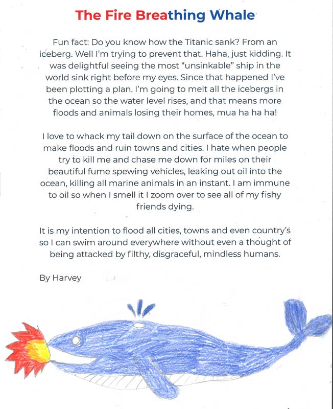 Harvey's-writing