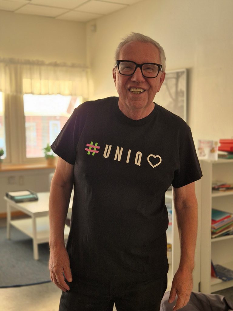 Murray Gadd in his new tshirt