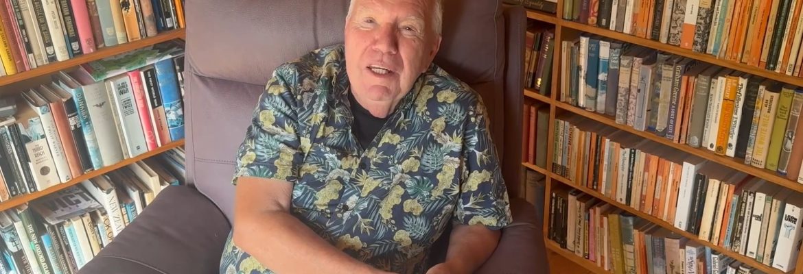 Murray Gadd in his library