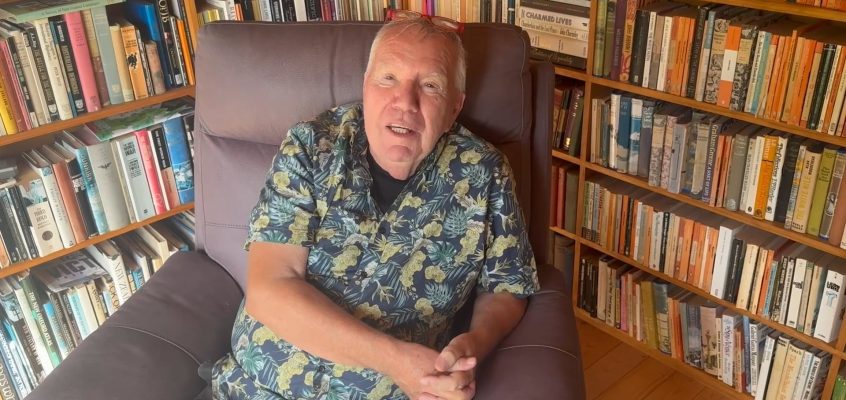 Murray Gadd in his library